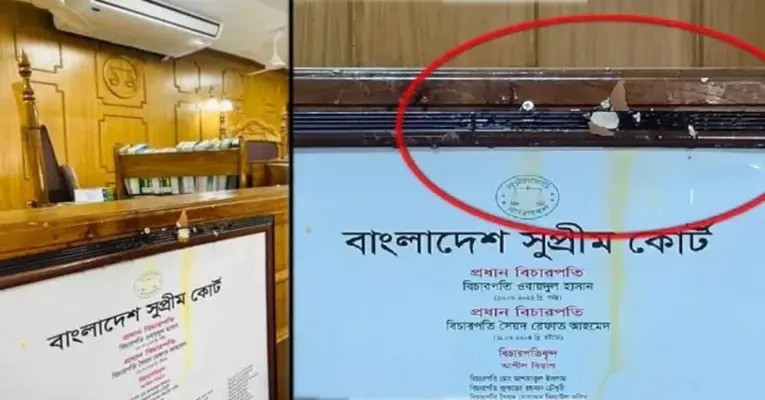 বিচারপতিকে ডিম ছুড়ে মারলেন আইনজীবীরা