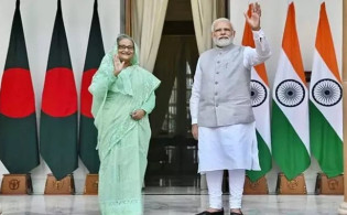 তিন প্রকল্প উদ্বোধন করলেন শেখ হাসিনা-নরেন্দ্র মোদি