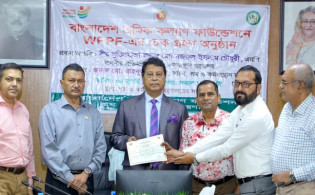 সরকারের শ্রমিক কল্যাণ তহবিলে ৪ কোটি টাকা দিল ওয়ালটন
