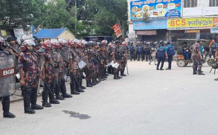 রাজশাহী বিশ্ববিদ্যালয় এলাকায় ৪ প্লাটুন বিজিবি মোতায়েন