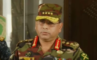 অন্তর্বর্তীকালীন সরকারের শপথের সময় জানালেন সেনাপ্রধান