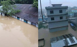 ফেনীতে স্মরণকালের ভয়াবহ বন্যা