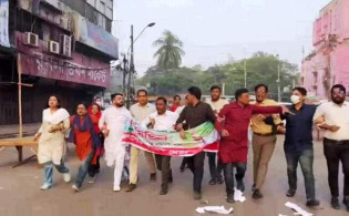 রাজধানীতে আওয়ামী লীগের বিক্ষোভ