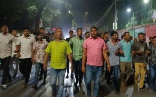 মধ্যরাতে রাজধানীতে ছাত্রদলের মিছিল