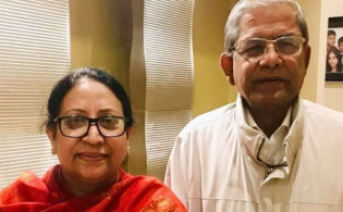 স্ত্রীকে নিয়ে যুক্তরাজ্যে গেলেন মির্জা ফখরুল
