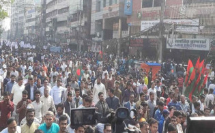 ঢাকায় ভারতীয় দূতাবাস অভিমুখে বিএনপির পদযাত্রা