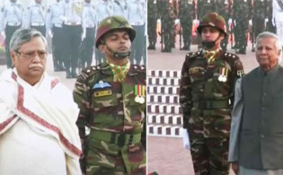 জাতীয় স্মৃতিসৌধে রাষ্ট্রপতি- প্রধান উপদেষ্টার শ্রদ্ধা