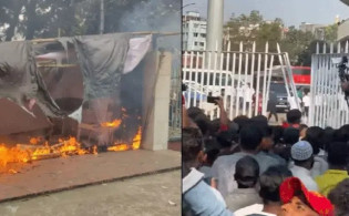বিপিএল টিকিট না পেয়ে কাউন্টারে ভাঙচুর