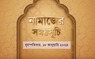 জেনে নিন আজকের (১৮ জানুয়ারি) নামাজের সময়সূচি