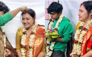 বিশ্ববিদ্যালয়ের শ্রেণিকক্ষে শিক্ষিকাকে বিয়ে করলেন কলেজ ছাত্র