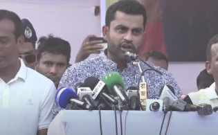 বিএনপির সমাবেশে এসে যা বললেন তামিম ইকবাল