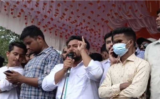 গোপালগঞ্জে ঝড় তুললেন নাহিদ ইসলাম