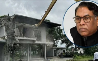 নসরুল হামিদের বাগানবাড়ি গুঁড়িয়ে দিল বিআইডব্লিউটিএ