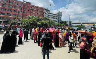আবারও রাজধানীর কুড়িলে সড়ক অবরোধ