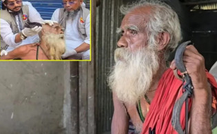 জোর করে চুল কেটে দেওয়া বৃদ্ধের পরিচয় মিলেছে