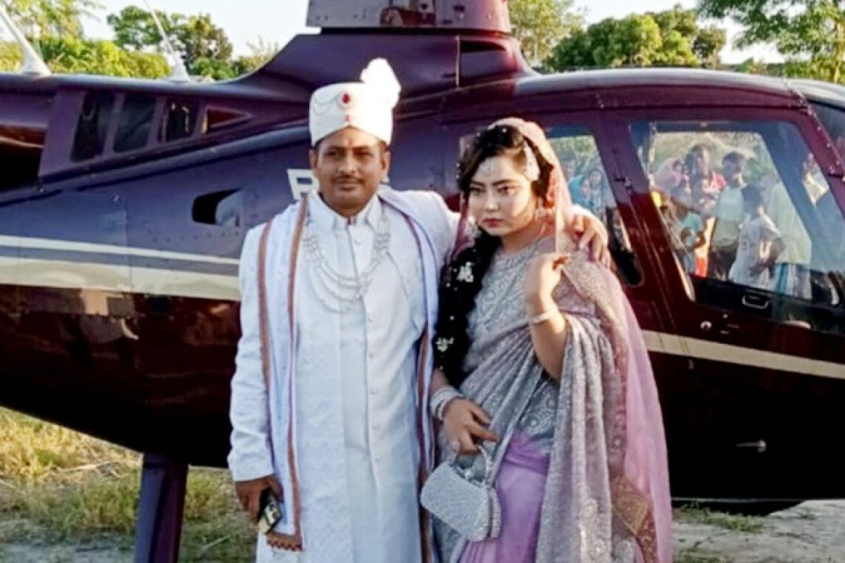 স্ত্রীর পরকীয়ার জবাবে হেলিকপ্টারে নতুন বউ আনলেন স্বামী