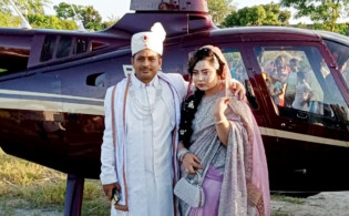 স্ত্রীর পরকীয়ার জবাবে হেলিকপ্টারে নতুন বউ আনলেন স্বামী