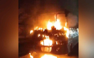 স্কুলবাসে আগুন—ঢাকায় রেফার দগ্ধ চালক