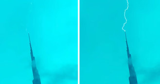 বিশ্বের সর্বোচ্চ ভবনে আকস্মিক বজ্রপাত