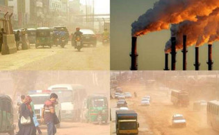 বায়ুদূষণে তৃতীয় ঢাকার বাতাস আজ বিপজ্জনক