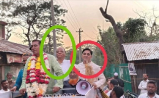 ধানের শীষ প্রচারে আওয়ামী লীগ নেতা; এলাকায় তোলপাড়