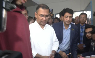 ভোট দিলেন তারেক রহমান