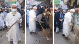 ১৫ মিনিটে রাস্তাকে নতুন রূপ দিলেন বিরোধীদলীয় নেতা