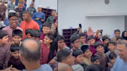 প্রধানমন্ত্রীর সঙ্গে শিশুদের মিষ্টি কুশল বিনিময়