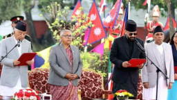নেপালের সর্বকনিষ্ঠ প্রধানমন্ত্রী বালেন্দ্র শাহের শপথগ্রহণ
