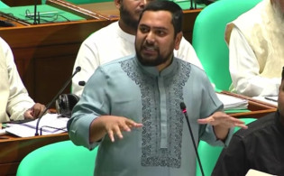 সরকারি দলের ওপর সংসদে ক্ষোভ ঝাড়লেন নাহিদ ইসলাম