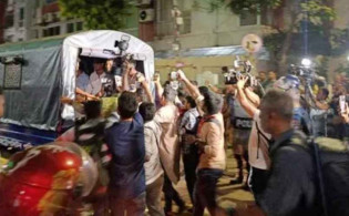 তোফায়েল আহমেদের জানাজা শেষে স্লোগান, আটক ৭