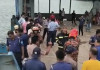 ফেরিঘাটে আবারও পদ্মা নদীতে পড়ল যাত্রীবাহী বাস