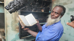 পুড়ে ছাই সবকিছু, অক্ষত রইল পবিত্র কোরআনের পাতা