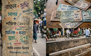 দেয়াল থেকে টাকার নোট: মানুষের এই মানসিকতার ব্যাখ্যা