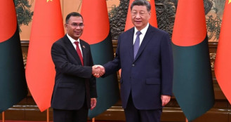 চীনের প্রেসিডেন্টের সঙ্গে প্রধানমন্ত্রী তারেক রহমানের সাক্ষাৎ