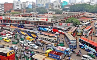 রাজধানীর যানজট কমাতে মহাখালীর বাস যাচ্ছে পূর্বাচলে