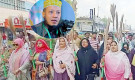 মুফতি আমীর হামজার বিরুদ্ধে কুষ্টিয়ায় ঝাড়ু মিছিল