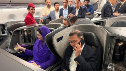 জাতিসংঘ অধিবেশনে যোগ দিতে নিউইয়র্কের পথে প্রধানমন্ত্রী