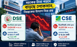 সূচকের টানা পতনে বাড়ছে লোকসান, নিয়ন্ত্রকের উদ্যোগ নিয়ে প্রশ্ন