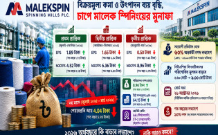 বিক্রয়মূল্য কমা ও উৎপাদন ব্যয় বৃদ্ধি, চাপে মালেক স্পিনিংয়ের মুনাফা