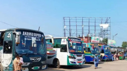 অনির্দিষ্টকালের জন্য বন্ধ কিশোরগঞ্জ-মহাখালী বাস চলাচল