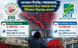 দরপতনে বিপর্যস্ত শেয়ারবাজার, সরকারের কাছে ইতিবাচক সিদ্ধান্তের প্রত্যাশা